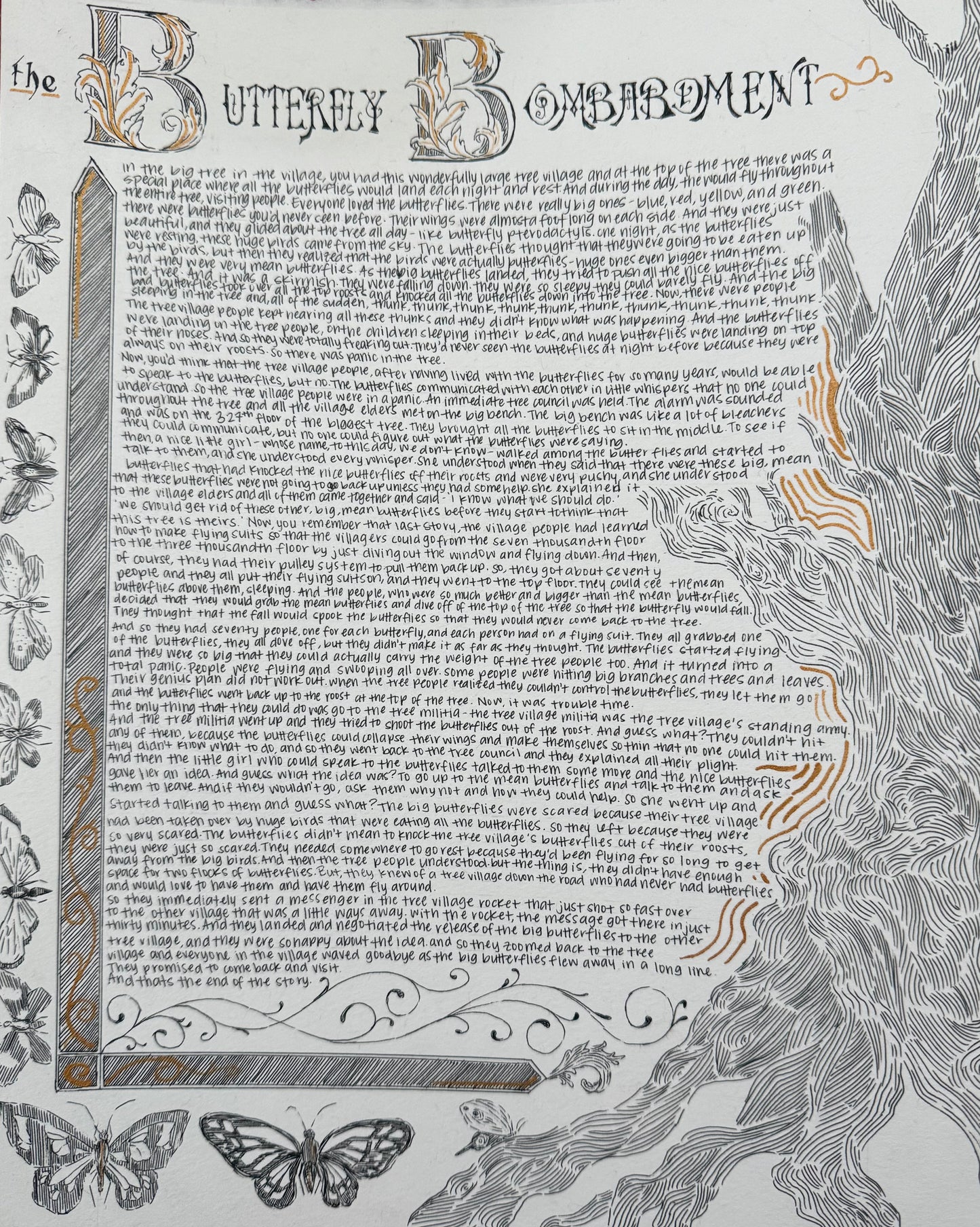 The Butterfly Bombardment—Illuminated